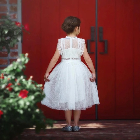 NWT Trish Scully First Communion Flower Clarissa Girl Dress Size 8 - Picture 2 of 4